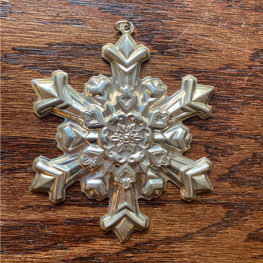 Gorham Sterling Christmas Snowflake Ornament 1995